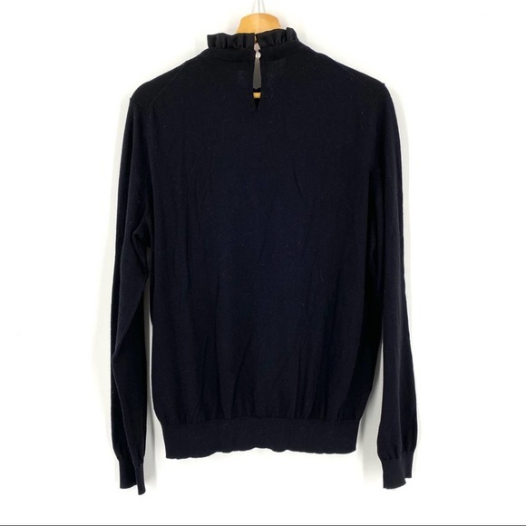 Ted Baker Paygeei Ruffle Lace Pullover Sweater sz 4/L - Picture 6 of 12